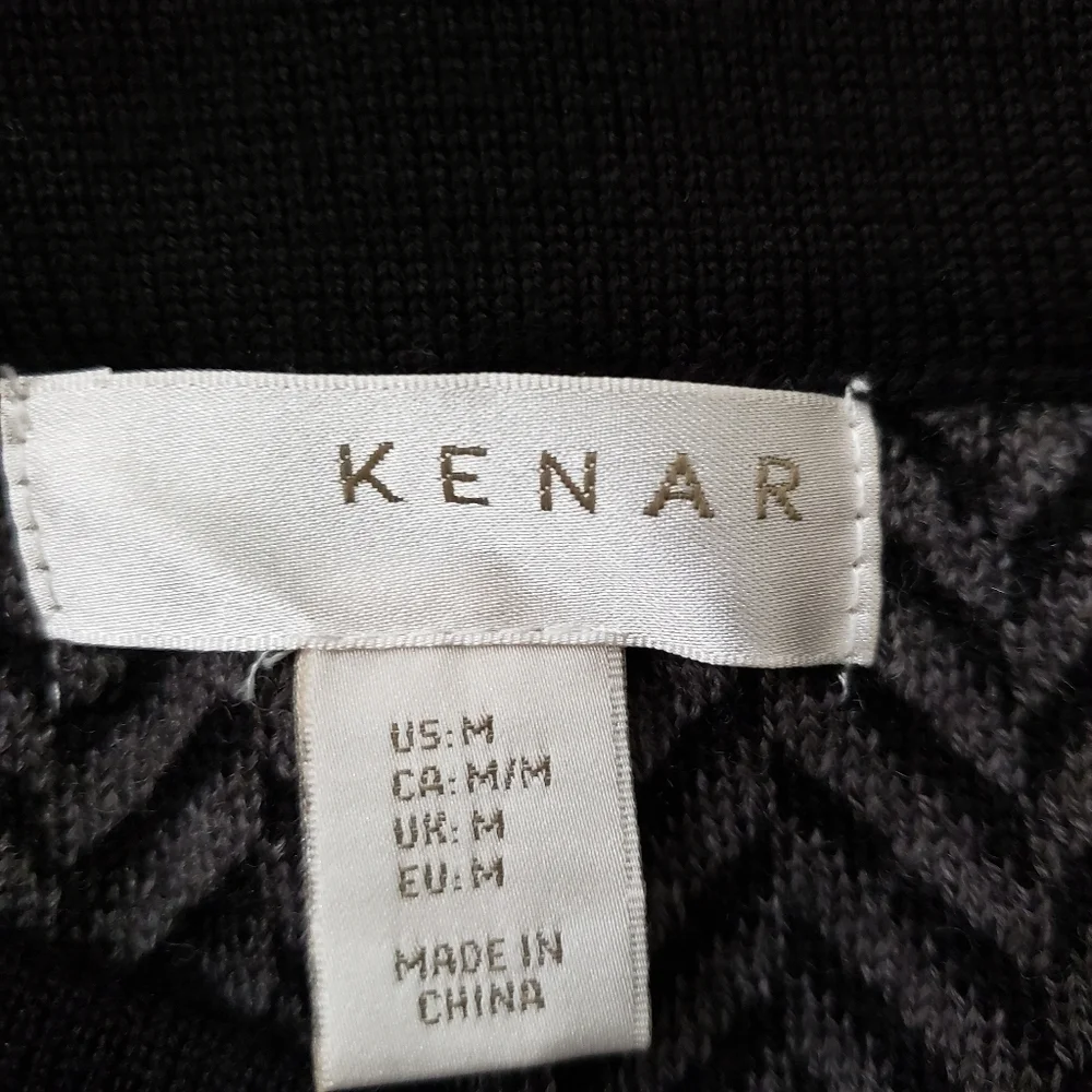 Kenar Chevron Wool Blend Skirt